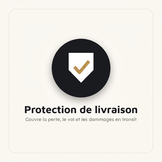 Protection de livraison — couvre la perte, le vol et les dommages en transit